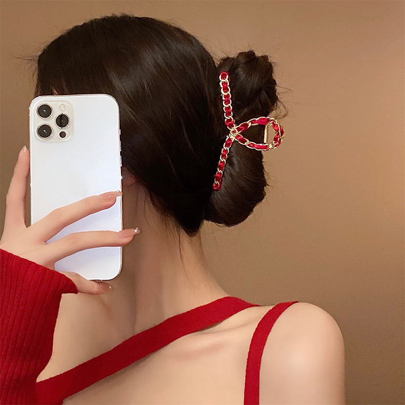 新品Korean Style Women Hair Claws Elegant Acrylic Hairpin Cl - 图0