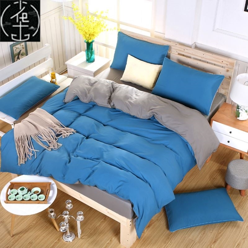 推荐Cotton beddin bed linen set duvet cover fitted flat shee-图1