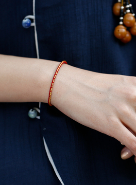 十全十美手工编织绳红绳女细手链编制简约闺蜜百搭小手绳礼物