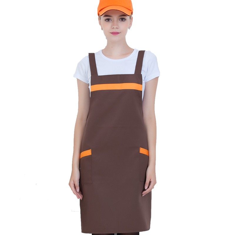 围裙定制印logo韩版时尚厨房围腰餐厅工作服订做水果店围腰印字女,淘宝优惠券,粉丝福利购,淘宝优惠卷