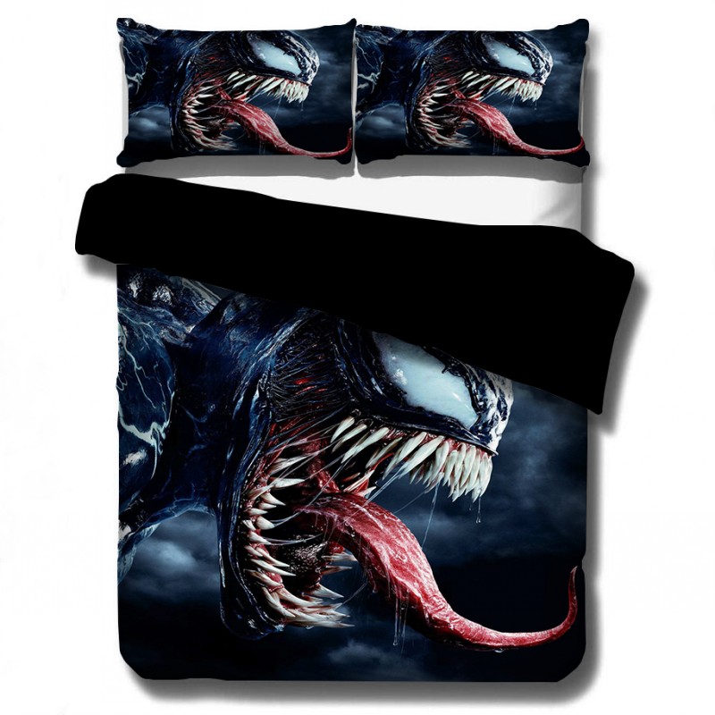 推荐Avengers Alliance 3D Venom Bedding Set Spiderman The Fla - 图0