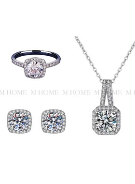 样板间衣帽间首饰展厅衣柜梳妆台陈列戒指耳钉项链套装家居装饰品