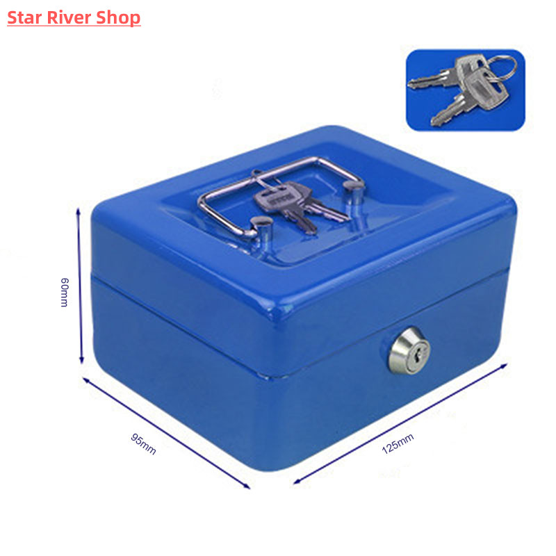 推荐Protable Key Locker Safe Home Shop Steel Mini Money Box - 图0