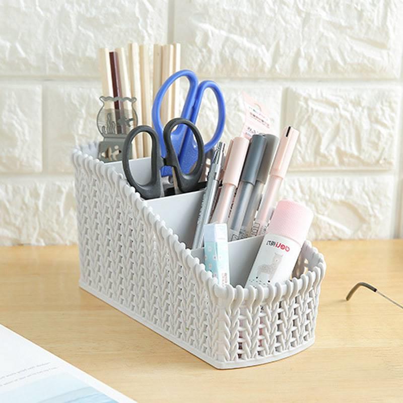 速发Imitation rattan storage basket multi compartment storag-图1