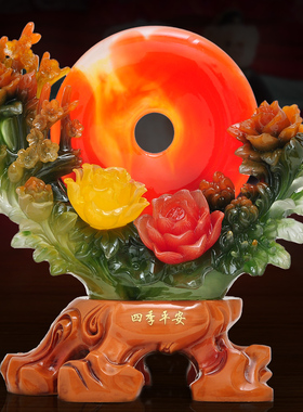 工厂销平安扣摆件乔迁新居搬家礼品客厅电视O柜玄关鞋柜酒柜工艺