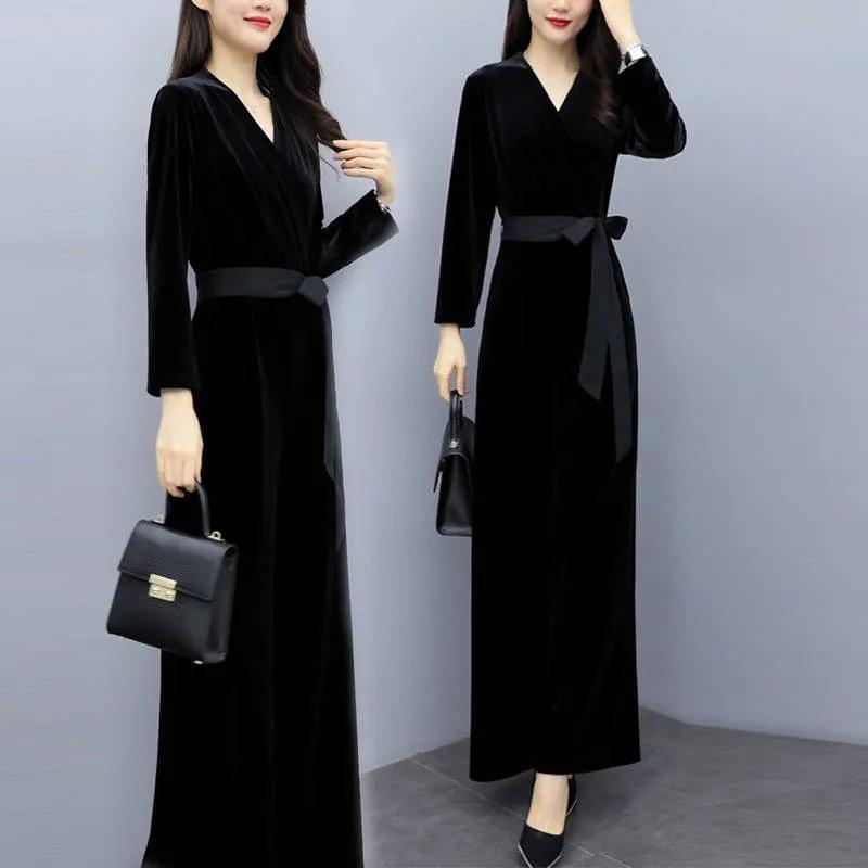 极速Women's jumpsuit Spring and Autumn 2023 New Style Slim G - 图0