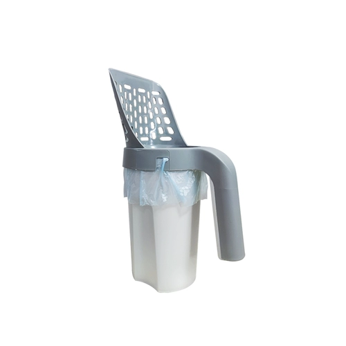 Новый продукт все -в одном автоматической лопаточной лопатовой лопате кошачья песчаная лопата поставляется с мешками для мусора для хранения лопата