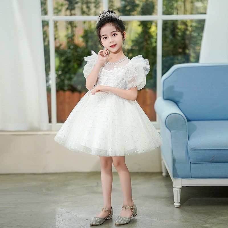 公主裙女童礼服演出服钢琴花童短裙儿童装夏季洋气蓬蓬纱裙子六一,淘宝优惠券,粉丝福利购,淘宝优惠卷