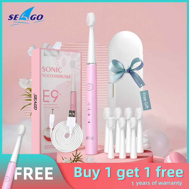 速发SEAGO Sonic Electric Toothbrush 360 Upgraded Automatic R - 图0