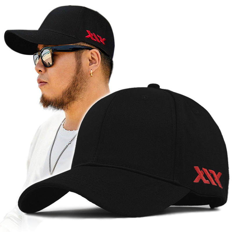 速发58-60 60-68cm large head Man Big Size Causal Peaked Hats - 图0