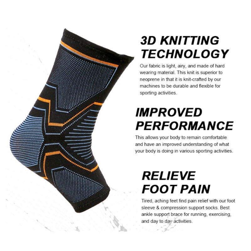 速发1 PCS Ankle Brace Compression Support Sleeve Elastic Bre - 图3