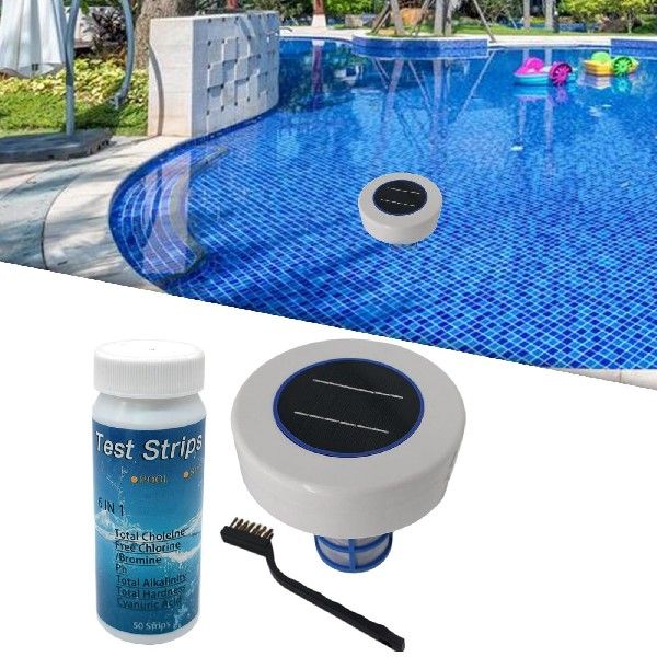 推荐Swimming Pool Solar Pool Ionizer Keeps Pool Cleaner for - 图0