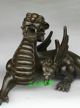 纯铜貔貅 摆件特大号 家居工艺品 铜雕