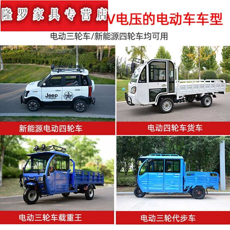 器发电机三装瓶四轮电车车6x0V变频智能72V免安轮48V小型 - 图3