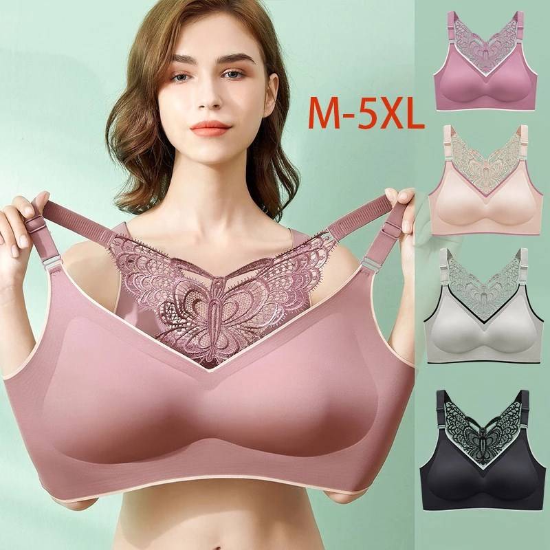 推荐Plus Size Bras For Women 3XL 4XL 5XL Large Size Bralette - 图0