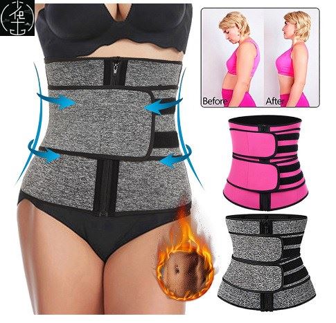 推荐Plus Size Waist Trainer Corset Sport Girdle Double Belt - 图2