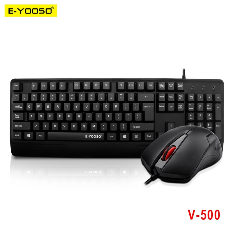 E-YOOSOoVt500 USB Mu-e slim zMembrane Keyboard m use combos - 图0