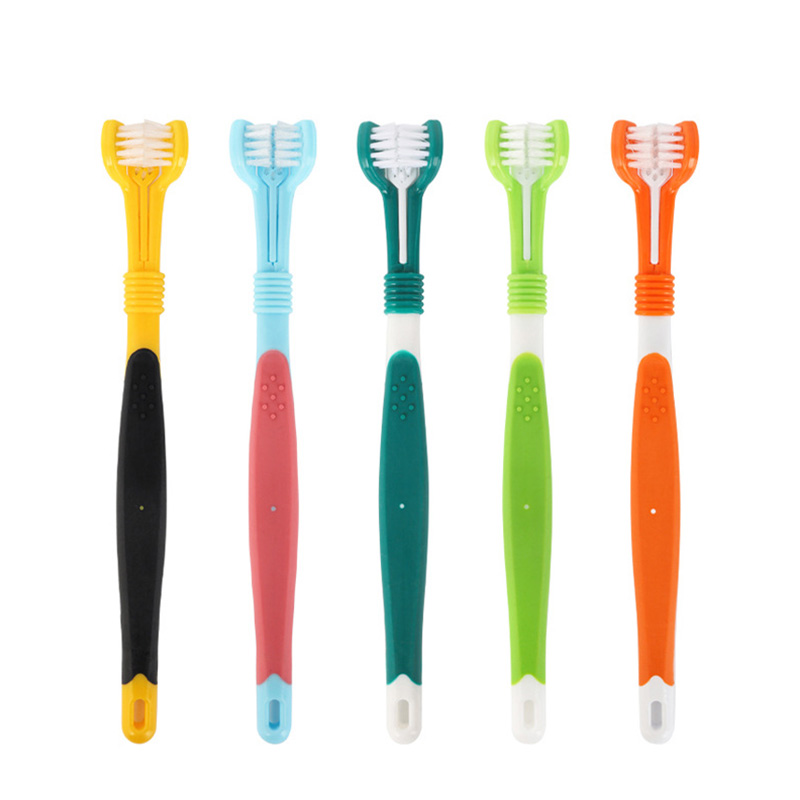 Hot eellingPThlree SidSd  et Toothbrush Dog Brush Addition B - 图0