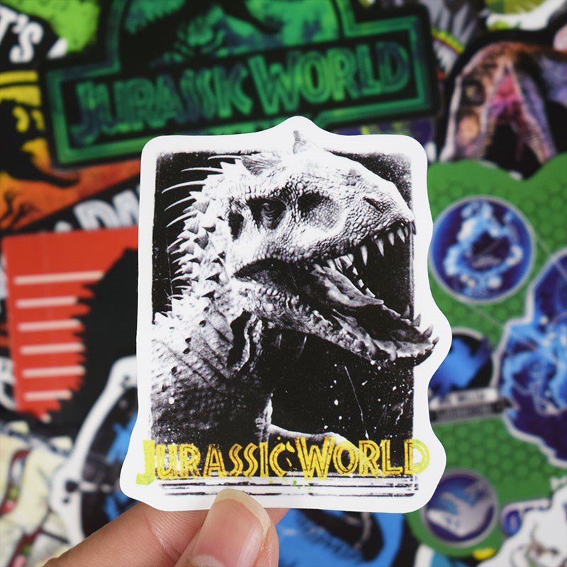 75 Pcs Jurassic Park Animal Dinosaur Stickers for Motorcycl - 图2