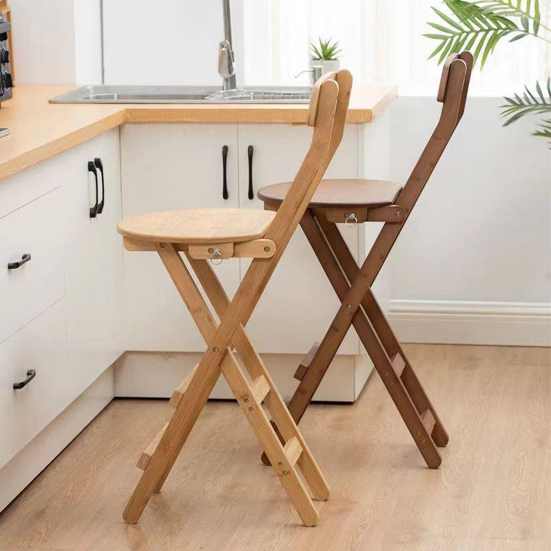 可折叠吧台椅高脚凳家用收银柜台酒吧饭厅椅子客厅靠背实木现代简,淘宝优惠券,粉丝福利购,淘宝优惠卷