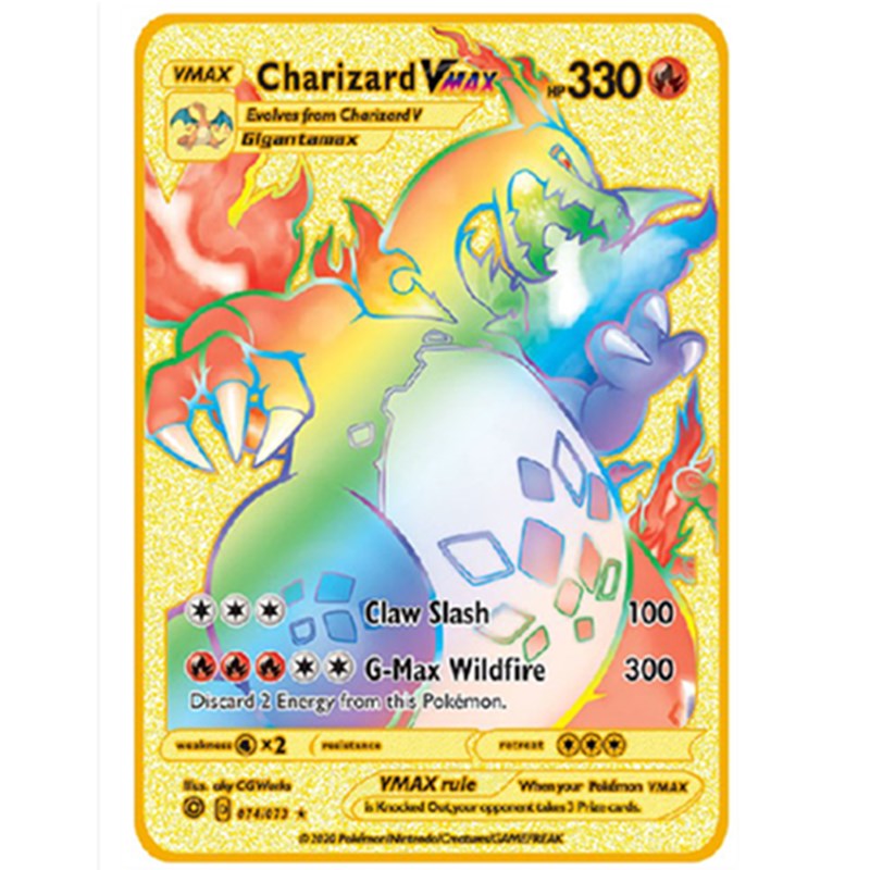 极速The Latest Pokemon Cards PV French Shiny Charizard V Vma - 图2