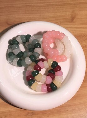 新品儿童盘珠仿菩提根猪大肠手串学生盘玩解压文玩肥肠手链女孩便