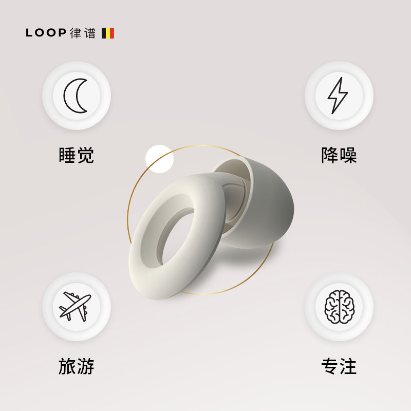 Loop防噪耳塞隔音耳塞降噪宿舍F睡觉防吵神器耳塞学习专用静音-图0