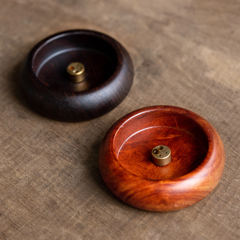 黑檀木花梨线香底座大小多孔香托香盘香座小号香插香炉供佛用具,淘宝优惠券,粉丝福利购,淘宝优惠卷