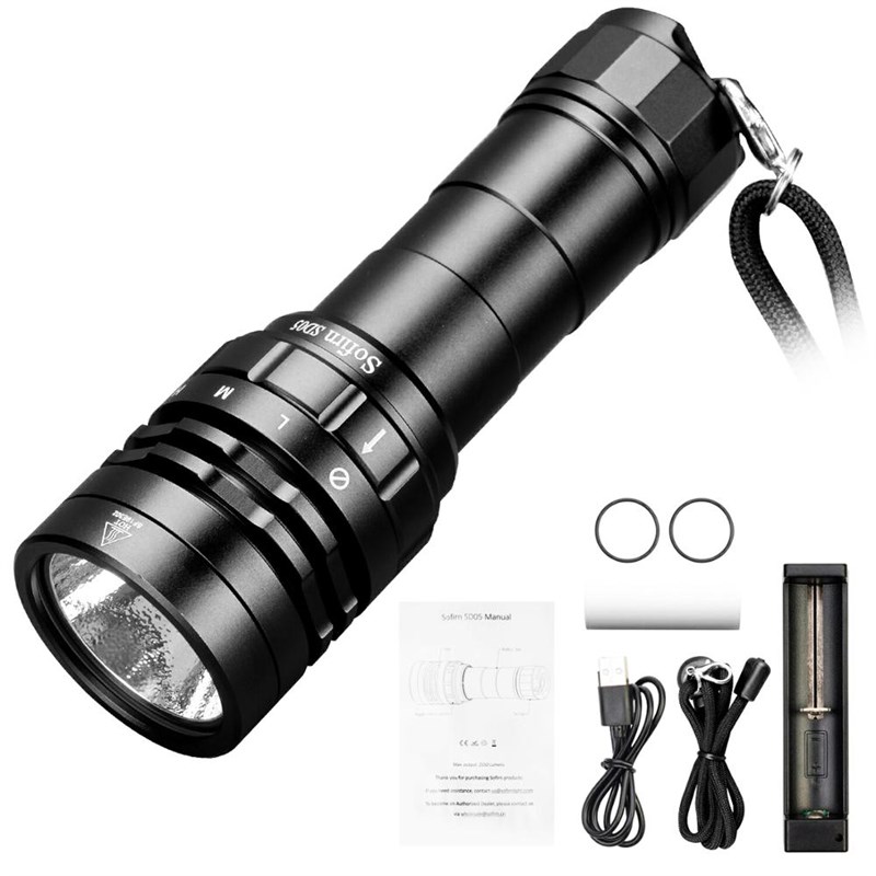 极速Sofirn SD05 Scuba Diving Flashlight SST70 21700 Lantern - 图3