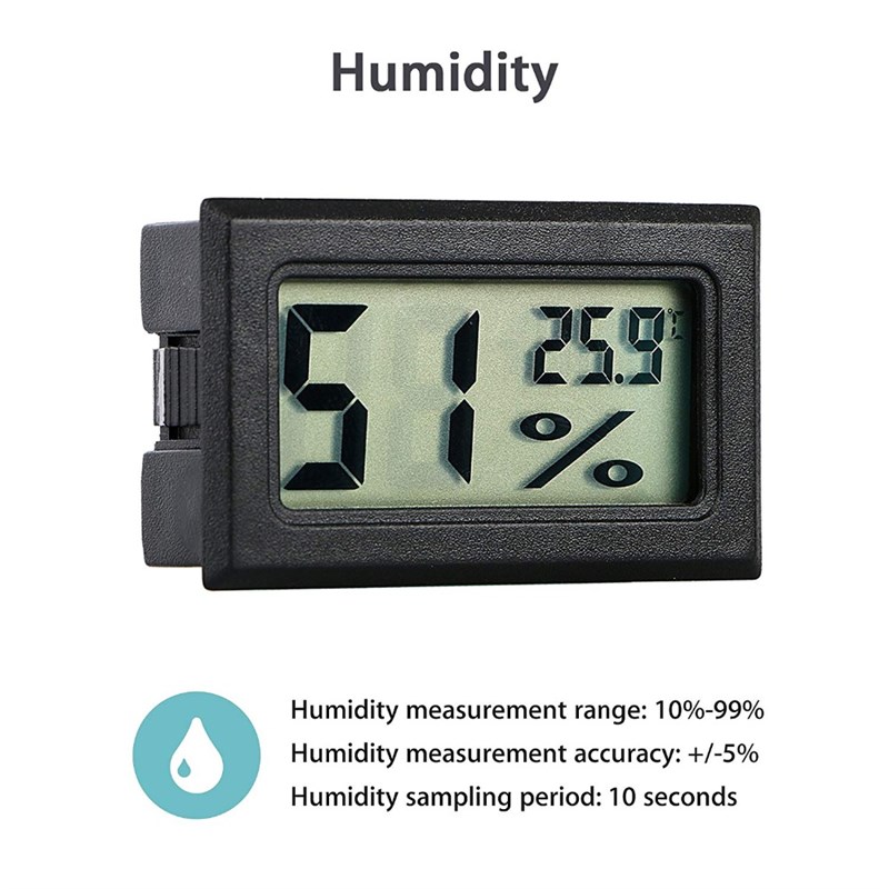 速发Digital LCD Indoor Convenient Temperature Sensor Humidit - 图1