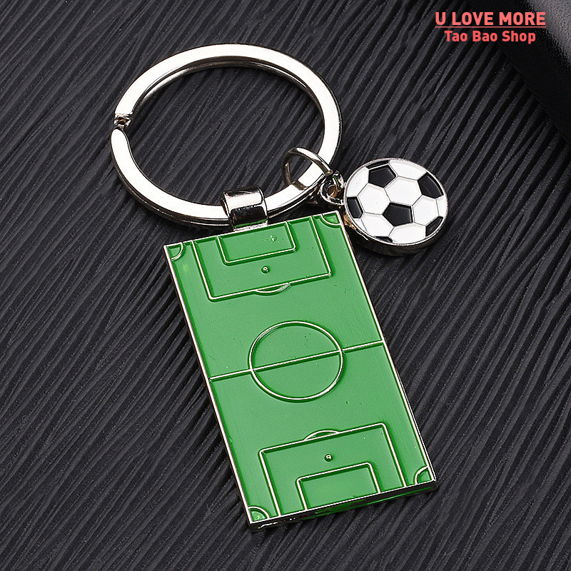 推荐Men Football Field Soccer Key Chain Holder Playground Sp - 图2