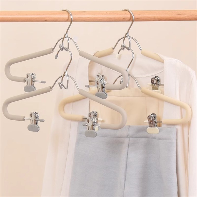 德国丨套装衣架连体搭配带夹防滑衣挂多功能无痕汉服JK裙收纳衣撑 - 图1
