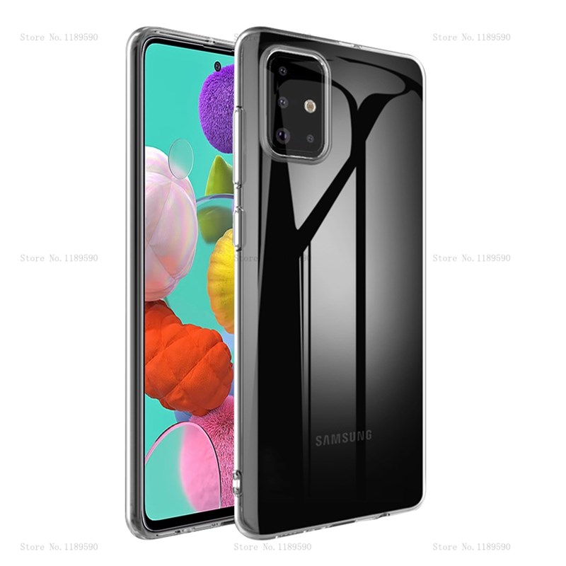 *Samsung Galaxy A51 Case cover ltra-thin Transparent TP Sili - 图0