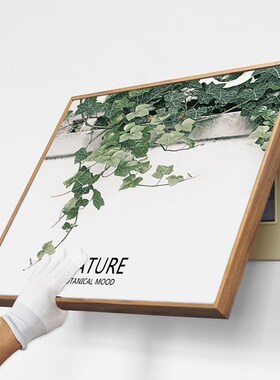 电表箱装饰画免打孔简易遮挡箱盒翻盖F北欧清新绿植创意个性配电