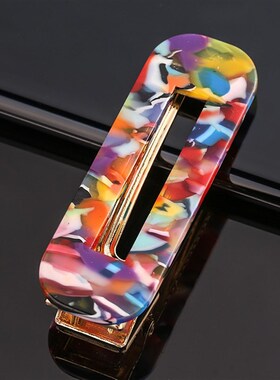 小众高货New Fashion Acetate Geometric Hair Clips for Women G