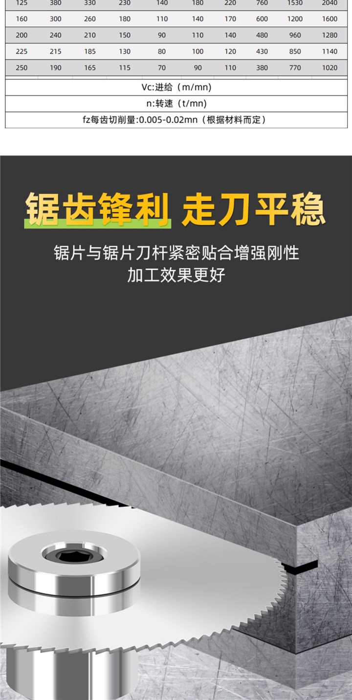 新品整体硬质合金钨钢锯片外径75mm厚度0.3-6mm钢/铝用锯片刀杆铣 - 图2