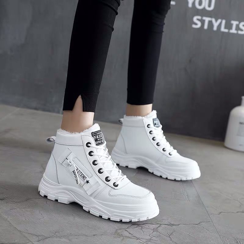 Wanter La ies Shoes 2021 Lwace updWomen Sneikers Snow Ankle - 图2