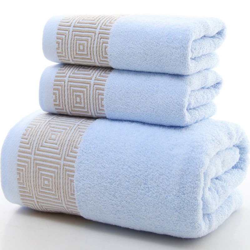 Alsorcbent Adult Towebs Stoipe washcloths Crtton Face Towel - 图0