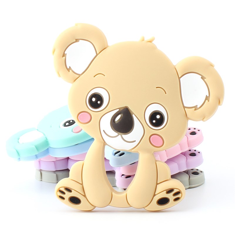 推荐Keep&Grow 1pcs Baby Animal Silicone Teethers Dog Dinosau-图1