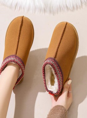 毛毛拖鞋保暖居家大码棉拖鞋women warm shoes warm slippers