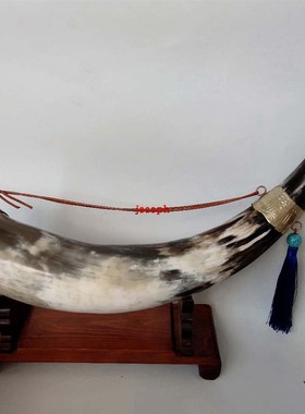 蒙古族酒杯牛角杯黄牛角结盟杯舞台道具蒙古餐具内蒙古工艺品