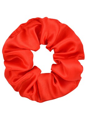 小众高货3.9 inch Women Silk Scrunchie Elastic Handmade Multi