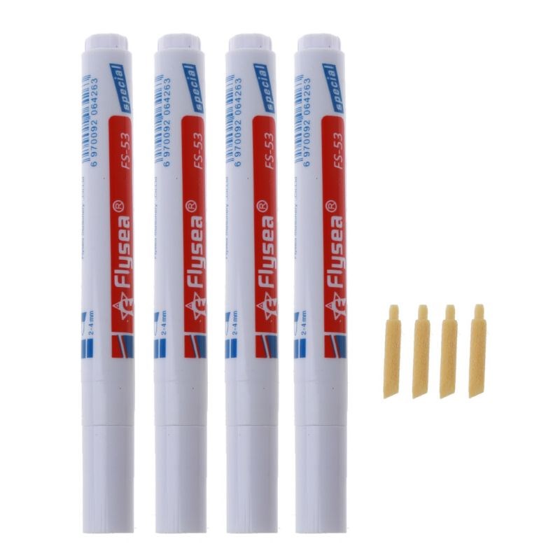 4Pcs Tile Grout Pen White Grout Renew Repair Marker with Rep - 图0