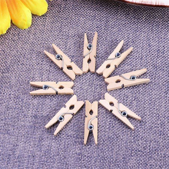 厂家100pcs 25CM Wooden Clothespins ClothesN Pegs Pins For Ho - 图0