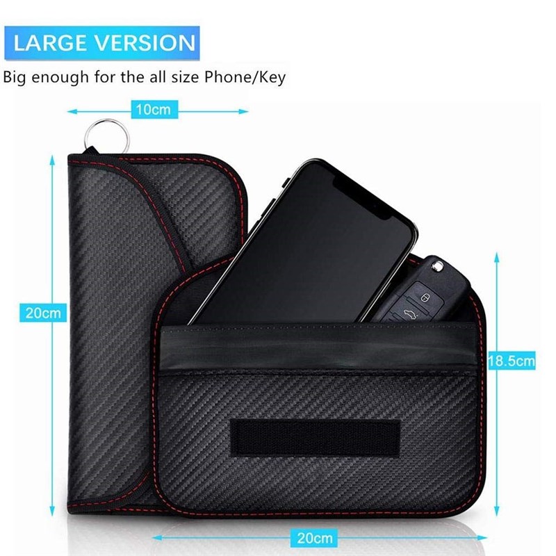 Carbon fiber Signal Blocking Bag Faraday Bag Shield Cage Pou - 图2