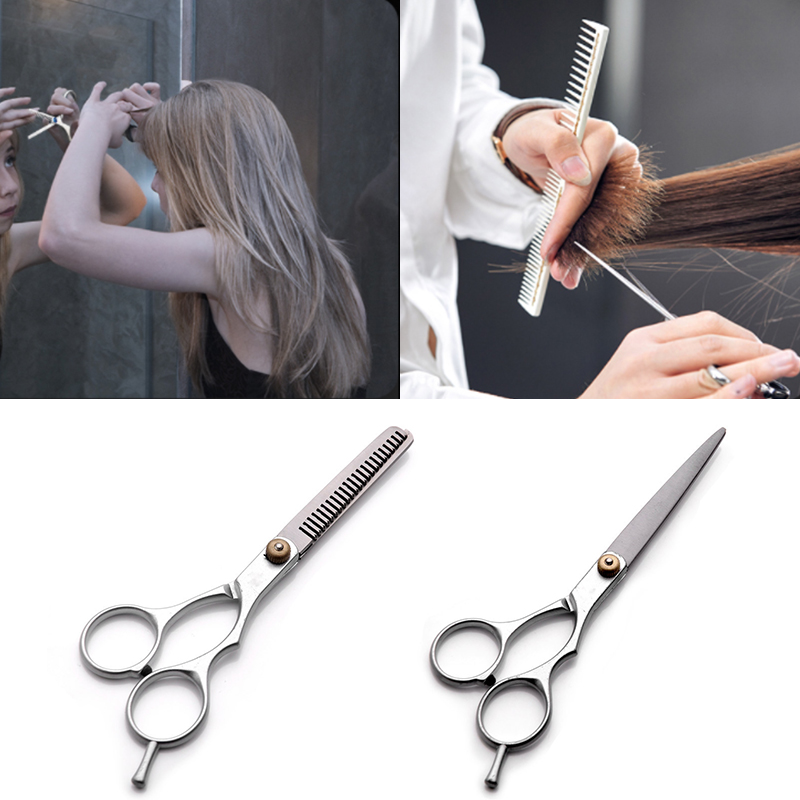 网红5.5/6 Inch Professional Hair Scissors Hair Thinning Scis-图3