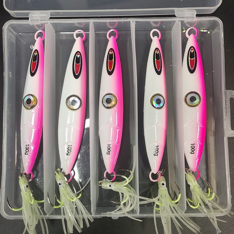 全夜光带鱼铁板太刀诱鱼灯眼睛假饵仕挂鱿鱼四本串钩鲅鱼马鲛船钓,淘宝优惠券,粉丝福利购,淘宝优惠卷