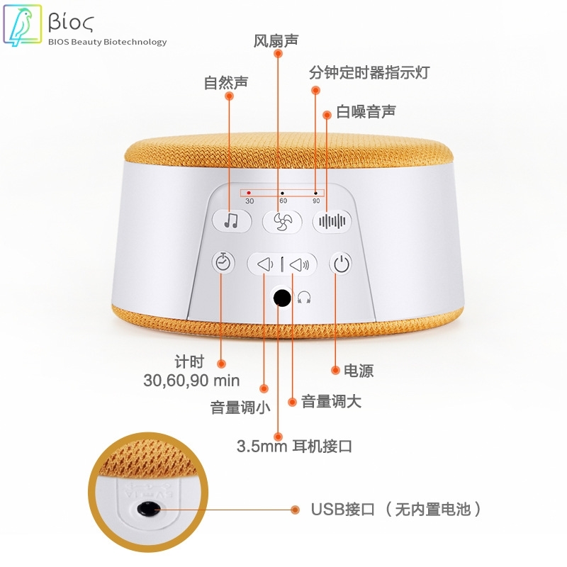 防噪音助眠低频屏蔽器防吵神器白噪音睡眠用呼噜静音调节隔音降噪 - 图1