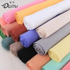 спандекс 德布弹力2x2螺纹针织面料纯色罗纹莱卡洋装背心t恤打底坑条布料