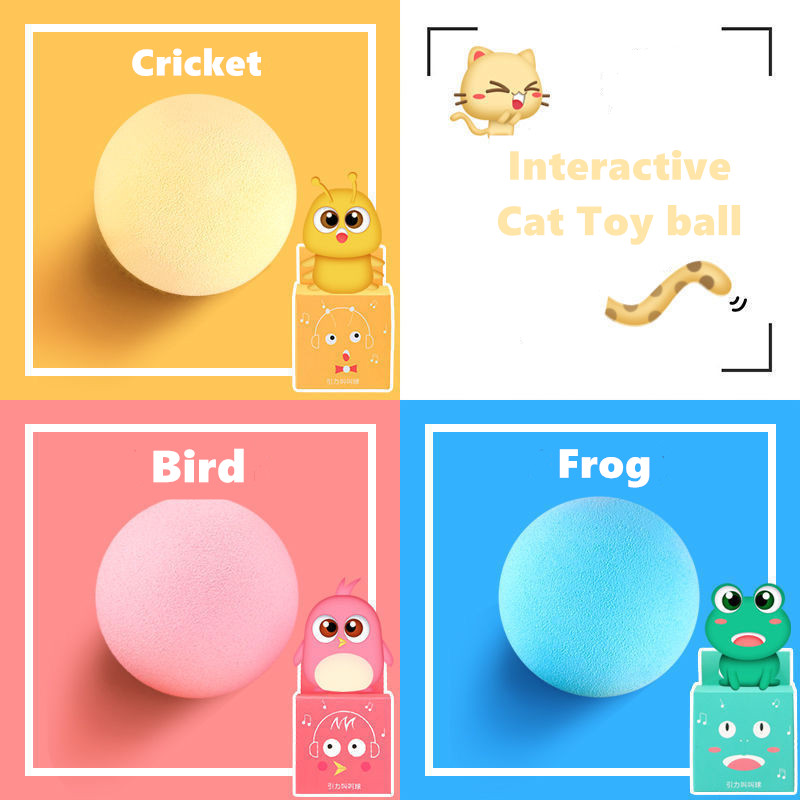 cInterawtive Ball Smart Cat Toys CaCnip tat TUraining Toy - 图1